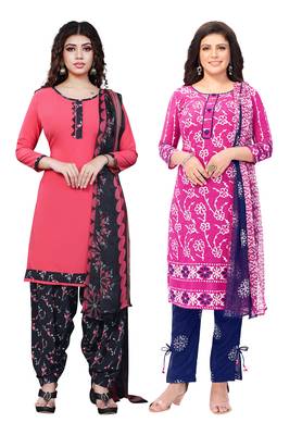 Multicolor printed crepe salwar 1