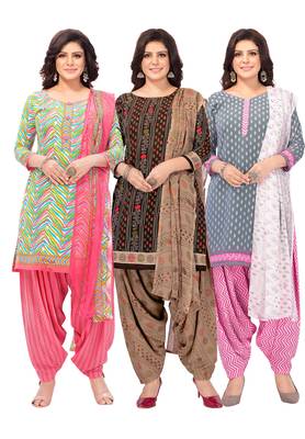 Multicolor printed crepe salwar 1