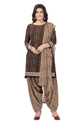 Multicolor printed crepe salwar 3