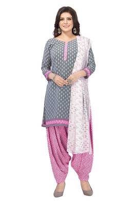 Multicolor printed crepe salwar 4