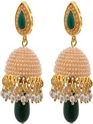  Gold Plated Designer Traditional Jhumki Earrings 2