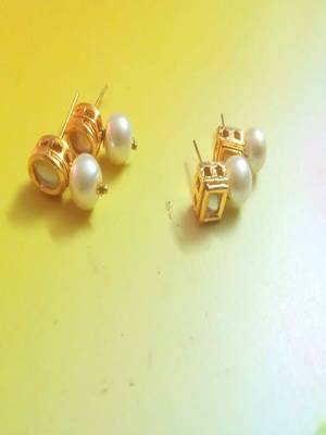 Gold Plated CZ Designer Traditional Earrings 1