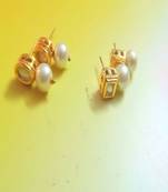 Gold Plated CZ Designer Traditional Earrings