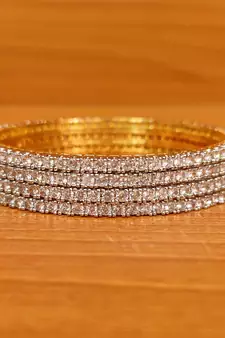 White bangles-and-bracelets