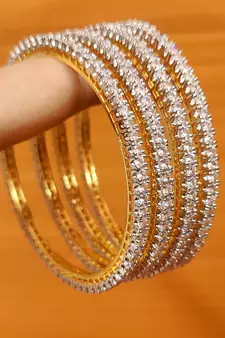 White bangles-and-bracelets