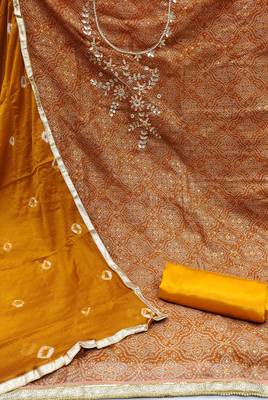 Orange Bandhej Kota Doria Salwar 2