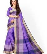 Navy Blue Pure Cotton Tant Handloom Saree