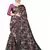 Black Printed Cotton Saree With Blouse