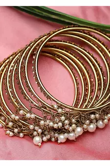 Gold bangles-and-bracelets