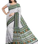 white cotton kotki handloom saree