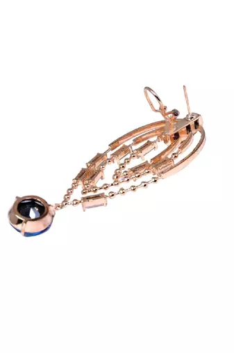 White And Blue Earring