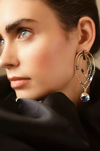 Blue And Whiteearring