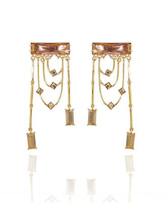 Light Pink And Goldearring 1