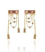 Light Pink And Goldearring