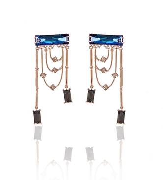 Blue And Grey Earring 1