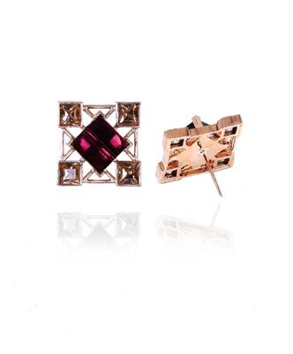 Purple And Gold Earring 2