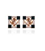 Green And Gold Earring