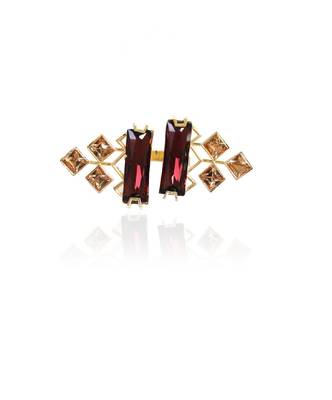 Gold And Maroon Ring 1