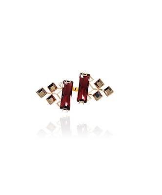 Light Gold And Maroon Ring 1