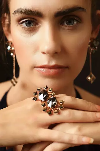 Gold And Grey Ring