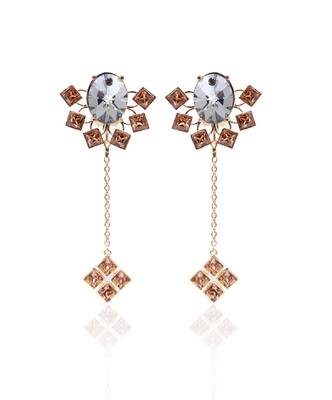 Light Gold And Grey Earring 1