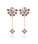 Light Gold And Grey Earring