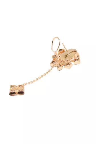 Light Gold And Grey Earring