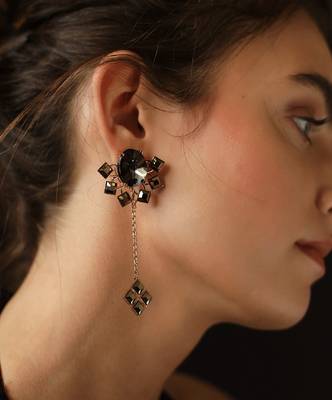 Light Gold And Grey Earring 3