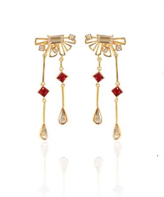 Gold And Redearring 1