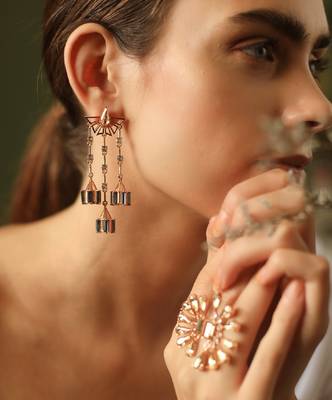 Gold&Blueearring 3