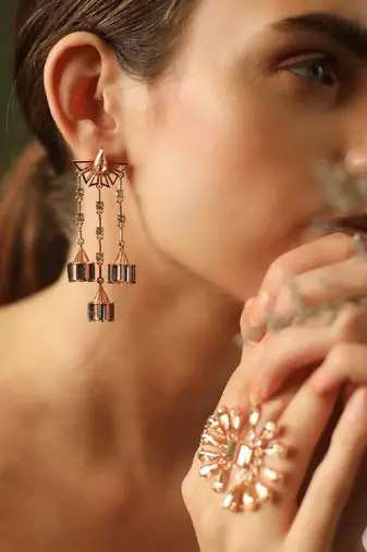 Gold&Blueearring