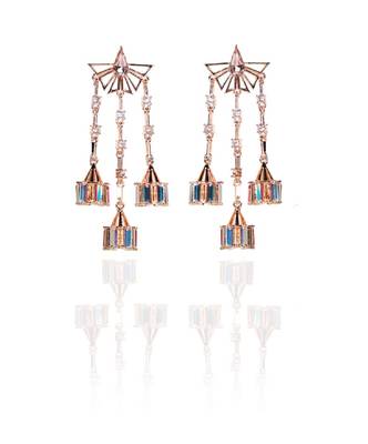 Pink & Whiteearring 1