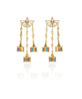 Gold & Whiteearring 1