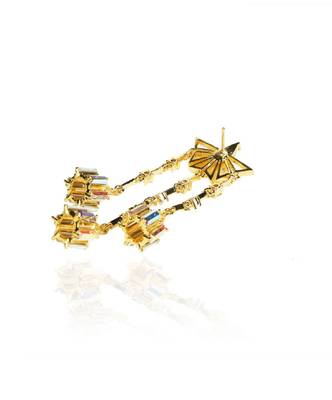 Gold & Whiteearring 2