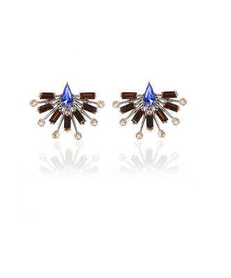 Blue And Brown In Gunmetalearring 1