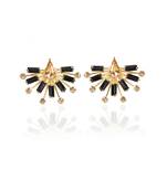 Gold And Blue In Yellowgoldearring