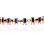 Blue In Rosegoldchoker