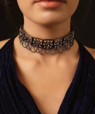 Brown In Gunmetalchoker 3