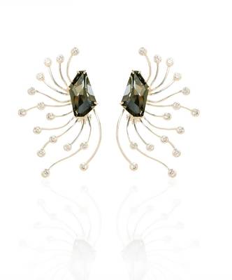 Grey And Gunmetal EARRING 4
