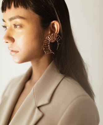 Purple EARRING 1