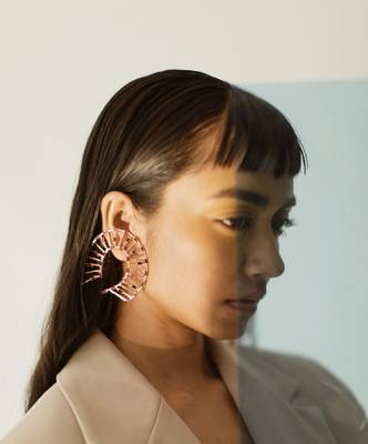 Purple EARRING 2