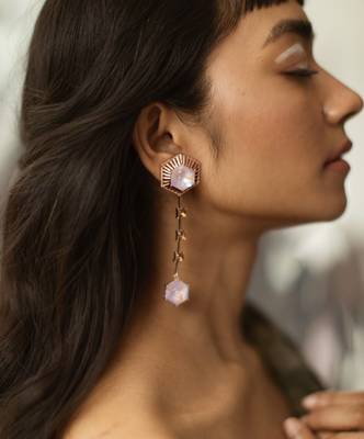 Purple EARRING 1