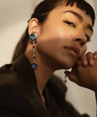 Blue EARRING 1