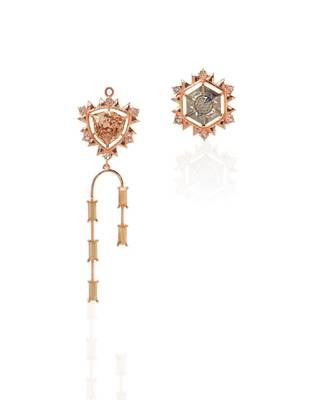 Gold And Grey EARRING 4