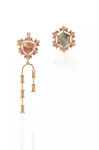 Gold And Grey EARRING