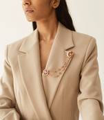 Gold And Light Pink BROOCH
