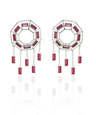 Pink In Silverearring 1