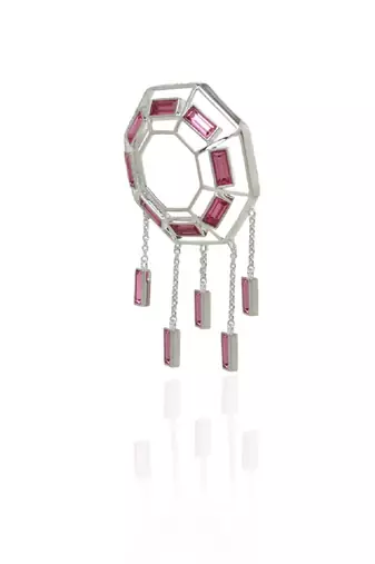 Pink In Silverearring