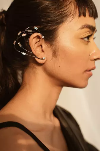 Gun Metal Earring
