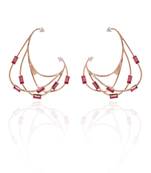 Pink And Rose Earring